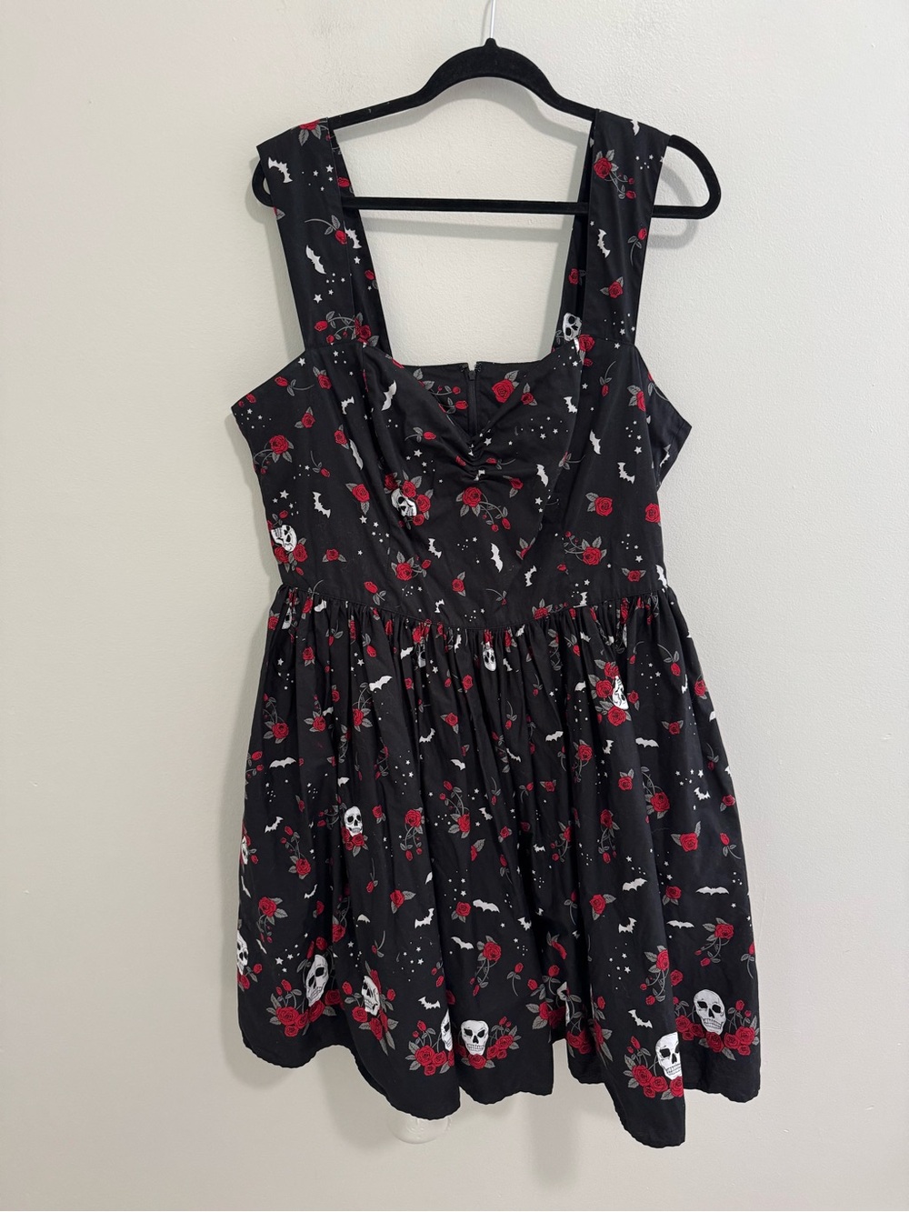 Hell Bunny Skull Print Fit & Flare Dress - Picture 3 of 8